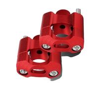 Rialzo manubrio Riser Mount Clamp Adattatore 22 28mm Per Pit Dirt Racing Moto Enduro Supermoto(Red)