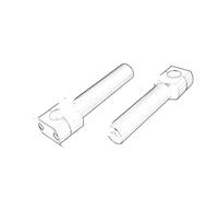 Rialzo Manubrio Supporto Manubrio Da Motocicletta Adattatore Per Morsetto Manubrio Da 22/25 Mm Universale Nero/argento In Alluminio Accessori Per Motociclette
