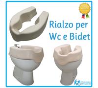 RIALZO MORBIDO PER WATER E BIDET 10 CM SEDUTA ANTOMICA ALZAWC ANZIANI E DISABILI