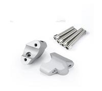 Rialzo Moto Per Ducati Per Multistrada V4 S V4S V4 Per Pikes Per Peak Per Rally Accessori Moto CNC In Alluminio Manubrio Riser Innalzamento Morsetto Montaggio Montaggio Montante Manubrio(D'argento)