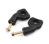 Rialzo Moto Per Triumph Per Bobber Nero Per Bonneville T100 T120 Per Speedmaster Manubrio Riser Morsetti Adattatore Sollevamento 30mm Alluminio Accessori Moto Montaggio Montante Manubrio(Nero)