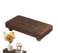 Rialzo per esposizione, 19 cm, organizer per profumi in legno con ampio ripiano, supporto impilabile, espositore in legno, organizer per vasi da fiori, oggetti da collezione e smalti per unghie a casa