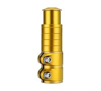 Rialzo per manubrio della bicicletta, regolabile in altezza, in lega di alluminio CNC, accessorio per mountain bike per una postura comoda e una pressione posteriore ridotta (12 cm, oro)