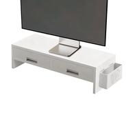 Rialzo per monitor del computer, supporto ergonomico a doppio cassetto, supporto per scrivania per computer, per famiglia, amici, casa, studio, camera da , scrivania