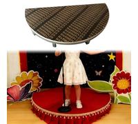 Rialzo per palcoscenico per bambini, panca semicircolare con pannello composito e gambe in metallo, per scuola e asilo nido