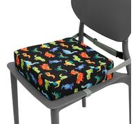 Rialzo per sedia da pranzo, antiscivolo, con fibbie di sicurezza, cuscino portatile per bambini con copertura rimovibile, per bambini che mangiano, 32 x 32 x 8 cm