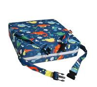 Rialzo per sedia da pranzo per bambini, in spugna di cotone regolabile, per seduta 33 x 33 x 7,6 cm, spesso e confortevole, da tavolo rimovibile e lavabile, per riposare