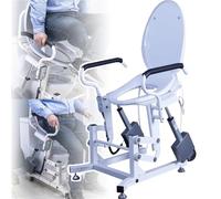 Rialzo per sedile WC riscaldato con doppi braccioli e design diviso a 180° per un maggiore supporto e comfort durante il trasferimento del paziente