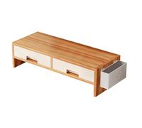 Rialzo per supporto per monitor da scrivania | Supporto ergonomico per doppio cassetto 19,69x7,68x5,31 pollici | Rialzo per monitor da scrivania per computer, per amici di famiglia, uffici domestici,