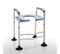 Rialzo per WC con braccioli, altezza regolabile, portata 150 kg | Ideale per anziani, disabili e incinte, aumenta il comfort di seduta, facile alzarsi e uso sicuro