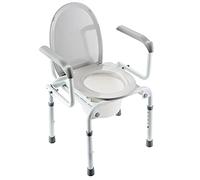 Rialzo per WC con Coperchio - Invacare Izzo H340 - Rialzo WC per Disabili e Anziani - Rialzo Water Stabilizzante e Resistente