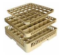 Rialzo Rack - Lavastoviglie 36 Scomparti 50X50X4,5 Cm Beige Pp - 1 Unità