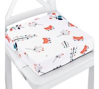 Rialzo sedia bambini o cuscino rialzato per seduta 32x32x8 cm - seduta rialzata supporto per bambino o bambina con inserto in schiuma e lavabile federa Volpe