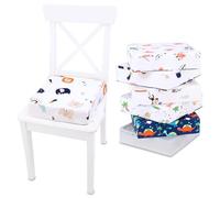 Rialzo sedia bambini o cuscino rialzato per seduta 32x32x8 cm - seduta rialzata supporto per bambino o bambina con inserto in schiuma e lavabile federa Arcobaleno