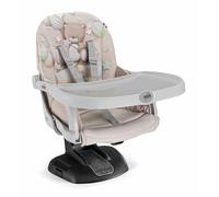 Cam Idea - Alzasedia Rialzo Sedia Universale da 6M a 15 Kg 7 Altezze, Seduta Anatomica Lavabile, Cinture a 5 Punti colore Beige Grigio Fantasia Orso Bo...