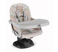 Cam Idea - Alzasedia Rialzo Sedia Universale da 6M a 15 Kg 7 Altezze, Seduta Anatomica Lavabile, Cinture a 5 Punti colore Beige Grigio Fantasia Orso Bo...