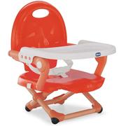 CHICCO POCKET SNACK - Alzasedia Rialzo Sedia Universale da 6M a 36M 3 Altezze Seduta Anatomica con Vassoio Rimovibile colore Rosso