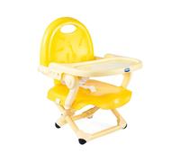 Rialzo Sedia Chicco Pocket Snack Giallo - Seggiolino Pappa Portatile per Bambini 6-36 Mesi