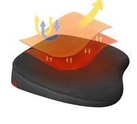Rialzo sedile conducente - Cuscini per auto con spessore 3,2 pollici Cuscini per auto Supporto universale per la vita - Accessori per ergonomici in memory foam per alleviare il disagio alla vita
