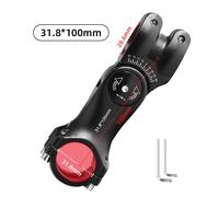 Rialzo stelo bici regolabile per 31 steli 8mm e 25 4mm fissaggio doppia vite