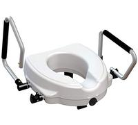 Rialzo WC, 12,5 cm, alzawater anatomico con sistema di fissaggio e braccioli reclinabili, portata 130kg