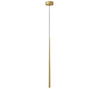 Riankh Lampada a sospensione a cono minimalista Lampada a sospensione a tubo lungo ultra sottile Faretto dimmerabile Lampada a sospensione Barra antiruggine in ottone Lampada a sospensione for isola c