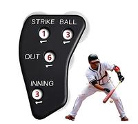 Rianpesn Contatore Arbitro di Baseball,Clicker per segnapunti da Baseball all'aperto - Accessorio per Sport all'Aria Aperta dal Design Antiscivolo per Mostrare palloni, out, Strikeout, inning