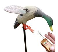 Rianpesn Esca elettrica per Anatre | Germano Reale ad Ala Rotante Flessibile Duck Decoy - Telecomando di Movimento Alimentato a Batteria Esche per Anatre per la Caccia alle Anatre Installazione Senza