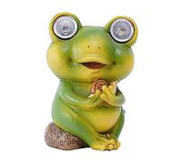 Rianpesn Lampada Rana,Graziosa Lampada Decorativa con figurina Solare | Luce Notturna a LED per Regalo di Decorazione per Feste da scrivania per Camera da Letto per Bambini