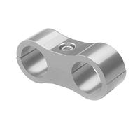 Rianpesn Separatore per Tubi 'Olio per Auto - Morsetto di Montaggio a Linea del separatore di Tubi in Lega di Alluminio - Morsetto per Tubo 'Olio per Automobili con Tubo 'Acqua a Doppio Foro per Tubi