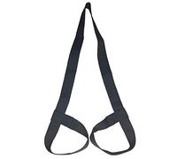 Riarbronee Cinghia per il trasporto del tappetino da yoga, passanti regolabili per tutte le dimensioni (tappetino non incluso) (nero)