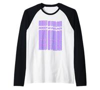 Riavvia I Miei Sentimenti Glitch Tipografia Ripeti synthwave Maglia con Maniche Raglan
