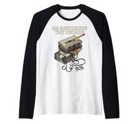 Riavvolgimento del Floppy Disk del decennio Anni '90 Maglia con Maniche Raglan