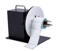 Riavvolgitore automatico di etichette con anima in rotolo regolabile e velocità, ideale per logistica e gestione di etichette mediche