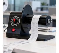 Riavvolgitore automatico di etichette con velocità regolabile e sincronizzazione stampante per l'efficienza del magazzino