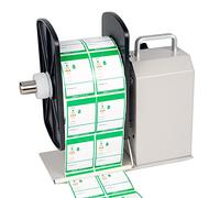 Riavvolgitore automatico di etichette, riavvolgitore di etichette bilaterale Riavvolgitore automatico di etichette sincronizza con le stampanti per le industrie Larghezza etichetta 120 mm / 4.7 in