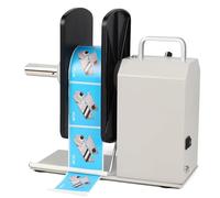 Riavvolgitore automatico di etichette, riavvolgitore di etichette con nucleo da 1/1,5/3 pollici e funzione di riavvolgimento bidirezionale, larghezza etichetta 120 mm e velocità regolabile da 1-8 pol