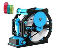 Riavvolgitore automatico per filamenti, dispositivo elettrico per bobine, trasmissione a cinghia e ingranaggi, funzionamento con un solo tasto, adatto per bobine standard da 1 kg(Blue)