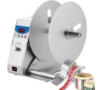 Riavvolgitore di etichette, automatico, larghezza 115 mm, velocità di riavvolgimento regolabile, numero massimo 9999, ideale per lavare etichette, etichette da appendere, etichette logistiche