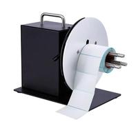 Riavvolgitore di etichette con controllo della velocità e adattatore per la gestione efficiente dei rotoli di carta e stampa
