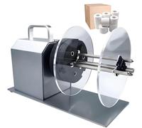 Riavvolgitore elettrico di etichette con riavvolgimento bidirezionale automatico e velocità regolabile, compatibile con etichette standard per attività di etichettatura efficienti