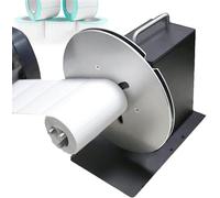 Riavvolgitore etichette con velocità regolabile, meccanismo a leva del cambio, compatibile con etichette fino a 150 mm di larghezza, diametro di riavvolgimento 220 mm
