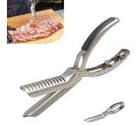 Rib Membrane Removal Tool, Stainless Steel Rib Membrane Removal Tool kit, Easy to Preparare Grilled Ribs, Dishwasher Safe Grilling Accessories