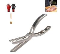 Rib Prep Pro, strumento per la rimozione della membrana delle nervature per barbecue, kit da cucina in acciaio inox 304, lavabile in lavastoviglie per appassionati di Bar-B-Q, chef e facile rimozione