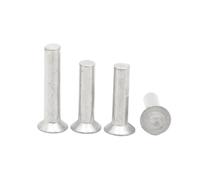 Ribattini a testa svasata M2 M2.5 M3 M4 M5 M6 M8 Ribattino solido in alluminio GB869 (Size : M4 20pcs, Color : 25mm)