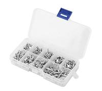 Ribattino In Alluminio Massiccio, 450 Pezzi M2.5 Ribattino In Alluminio A Testa Piatta M2.5 Ribattino In Alluminio Ribattino A Testa Piatta Rivetto Solido Lunghezza 3Mm-20Mm Ribattino A Testa Piatta