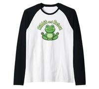 Ribbit And Relax - Gioco di Parole per Meditazione e Yoga Maglia con Maniche Raglan