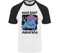 Ribbit Madafaka Maglietta Da Baseball S/S Divertente Gangsta Frog Uomo