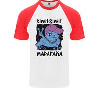 Ribbit Madafaka Maglietta Da Baseball S/S Divertente Gangsta Frog Uomo