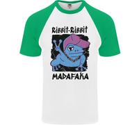 Ribbit Madafaka Maglietta Da Baseball S/S Divertente Gangsta Frog Uomo